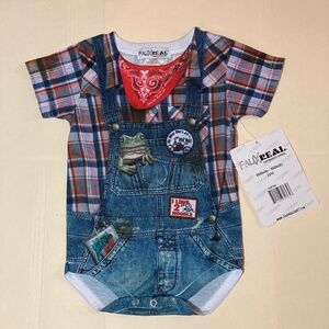Faux Real Hillbilly Onsie Size: 12 months